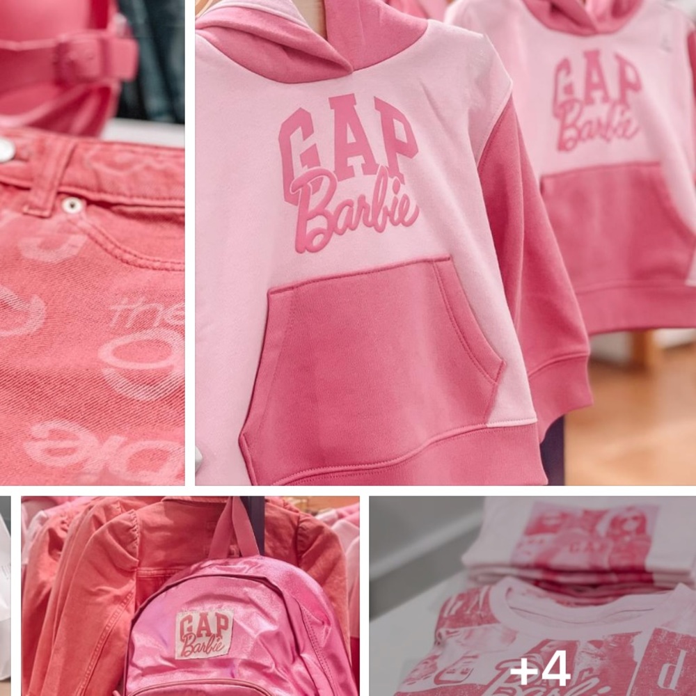 SOLD OUT IN STORES!!! GAP x Barbie kids hoodie, size 12 (XL). Brand new!